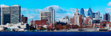 Panoramic View of a City at the Waterfront, Delaware River, Philadelphia, Pennsylvania, USA