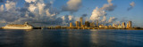 Cruise Ship Docked at a Harbor, Miami, Florida, USA