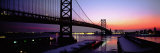 Suspension Bridge across a River, Ben Franklin Bridge, Philadelphia, Pennsylvania, USA