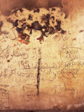Graffiti and Fire Damage on the Wall of a Mosque, Syria