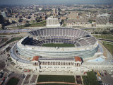 Aerial View of a Stadium, Soldier Field, Chicago, Illinois, USA