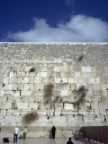 Group of People Praying in Front of a Wall, Western Wall, Jerusalem, Israel