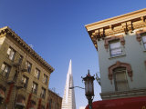 Low Angle View of Buildings, Transamerica Pyramid, Chinatown, San Francisco, California, USA