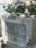 Grave of Jim Morrison, Pere-Lachaise Cemetery, Paris, France