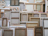 The Backs of Framed Paintings, the Museum of Art Modern and Contemporary, Alsace, Strasbourg