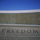 Star Mounted on the Wall of a War Memorial, National World War II Memorial, Washington DC, USA