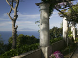 Balcony Overlooking the Sea, Villa San Michele, Capri, Naples, Campania, Italy