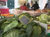 Vegetables in a Market Stall, Place Aux Herbes, Grenoble, French Alps, France