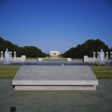 Texts on a Memorial Plaque, National World War II Memorial, Washington DC, USA