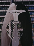 Sculpture in Front of a Building, Daley Plaza, Chicago, Illinois, USA Photographic Print