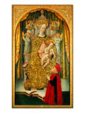 Buy Enthroned Madonna and Child Between Angels and the Donor at AllPosters.com