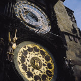 Low Angle View of an Astronomical Clock on a Government Building, Old Town Hall, Prague