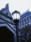 Low Angle View of Lamppost with Buildings in the Background, University of Chicago, Chicago
