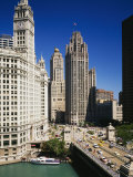 Buildings in a City, Wrigley Building, Chicago, Illinois, USA