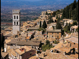 View of Assisi with the Torre Del Popolo