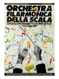 Buy Poster of Philharmonic Orchestra of La Scala Theatre: Symphony Concert Conducted by Lorin Maazel at AllPosters.com