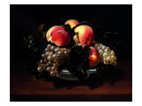Buy Earthenware Cup with Peaches, Grapes and Bees at AllPosters.com