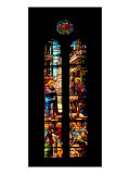 Buy Decorated Stained-Glass Window with Episode of the Vocation of St Matthew at AllPosters.com