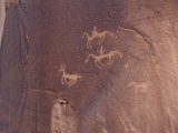 Buy Petroglyphs of Native Americans Hunting on Horseback, Canyon De Chelly, Arizona at AllPosters.com