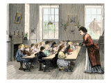 Public Kindergarten Students Modeling Clay, Boston, Massachusetts, 1870s