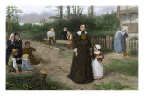 Hester Prynne and Her Daughter Pearl, from Hawthorne