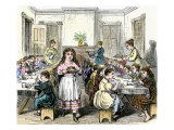 Poor Children Eating Dinner at the Children