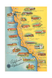 Buy Map of the Missions, California at AllPosters.com