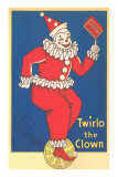 Twirlo the Clown on Unicyle
