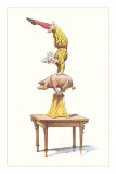 Clown Balancing on Pig