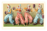 Four Clowns with Concertinas