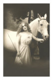 Woman with White Horse