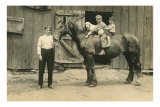 Children on Back of Draft Horse