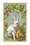 Joyful Easter, Rabbit and Chick