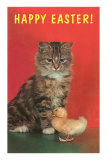 Happy Easter, Kitten and Chick