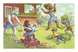 Dogs in the Yard