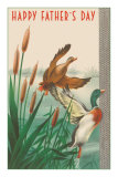Happy Father's Day, Ducks in Cattails