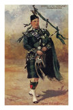 Scottish Bagpiper in Full Uniform