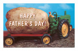 Buy Happy Father's Day, Giant Potato with Tractor at AllPosters.com