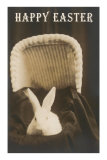 Happy Easter, Rabbit in Pram