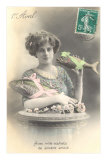 Woman with Party Fish