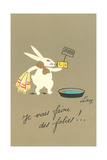 Buy Rabbit Preparing to Bathe at AllPosters.com