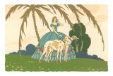 Southern Belle with Borzois