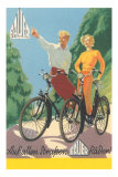 Buy Bicycling German Couple at AllPosters.com
