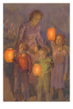 Buy Children with Chinese Lanterns at AllPosters.com