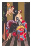 Buy Flapper Sprayed by Perfume-Bearing Cherub at AllPosters.com