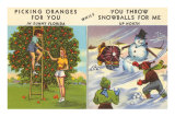 Oranges Versus Snowballs