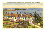 Yacht Club, St. Petersburg, Florida Premium Poster