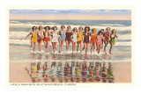 Buy Ladies in Surf, Miami Beach, Florida at AllPosters.com