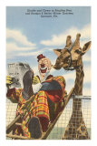 Giraffe and Clown, Sarasota, Florida