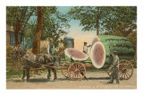 Buy Giant Watermelon on Cart, Florida at AllPosters.com